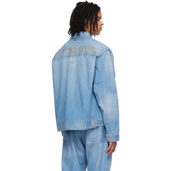  마스터마인드 월드 MASTERMIND WORLD Blue Faded Denim Jacket 241968M177000