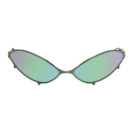 MAUSTEIN Green Metal Spike Sunglasses 242265M134010