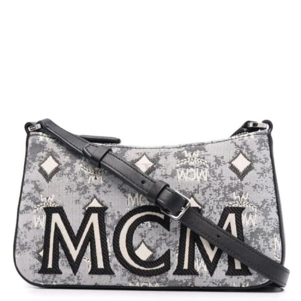  MCM Grey Shoulder Bag MWSBATQ01EG