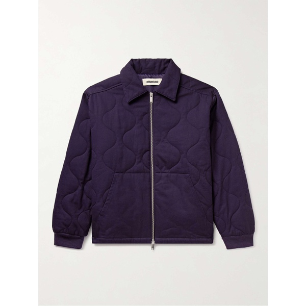  METALWOOD + Throwing Fits Logo-Embroidered Quilted Cotton-Twill Jacket 1647597324115710