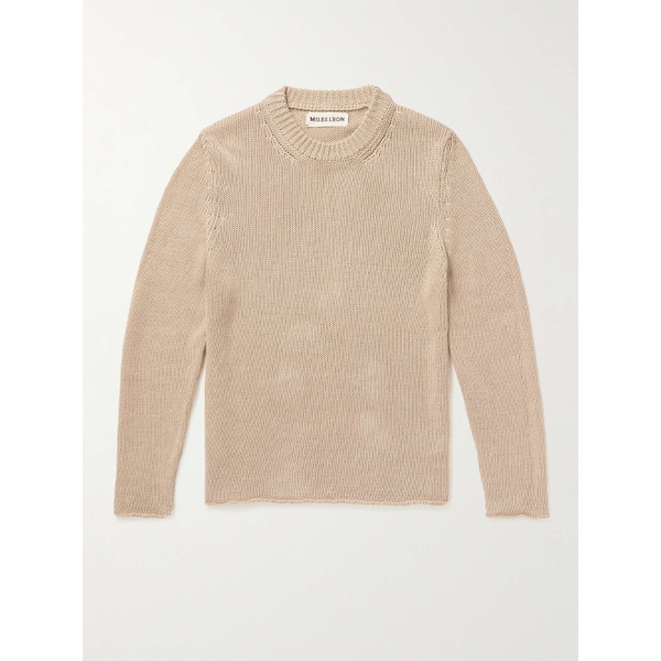  MILES LEON Linen and Cotton-Blend Sweater 1647597308639810