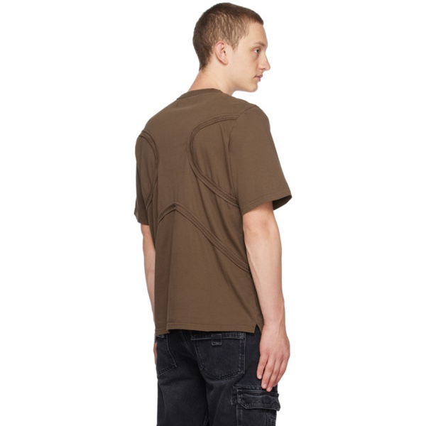  미스비헤이브 MISBHV Brown X T-Shirt 232937M213008