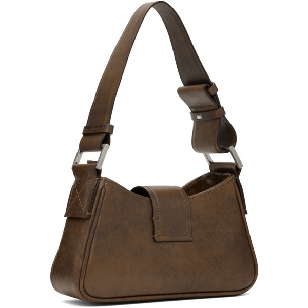  미스비헤이브 MISBHV Brown Small Leather Shoulder Bag 241937F048018