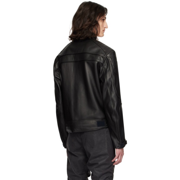  미스비헤이브 MISBHV Black Fast Leather Jacket 241937M181000
