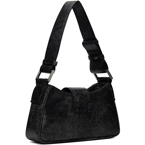  미스비헤이브 MISBHV Gray Small Cracked Leather Shoulder Bag 232937F048010