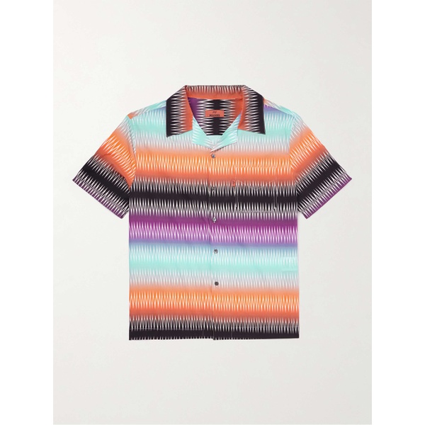  미소니 MISSONI Camp-Collar Printed Cotton-Poplin Shirt 1647597315444071