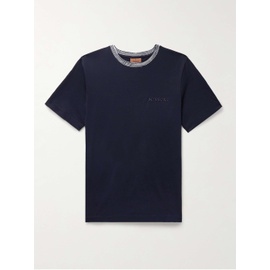 미소니 MISSONI Logo-Embroidered Cotton-Jersey T-Shirt 1647597328807147