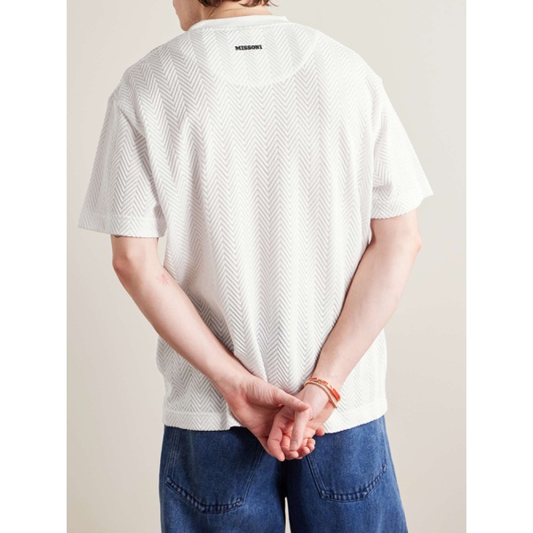 미소니 MISSONI Jacquard-Knit Cotton-Blend T-Shirt 1647597328807136