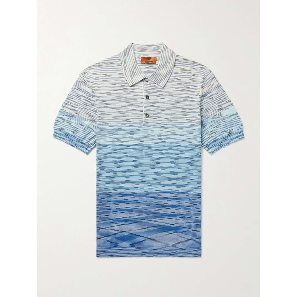  미소니 MISSONI Degrade Space-Dyed Cotton-Jersey Polo Shirt 1647597328807125