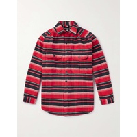 MONITALY Giorgio Striped Cotton-Flannel Shirt 1647597319075426