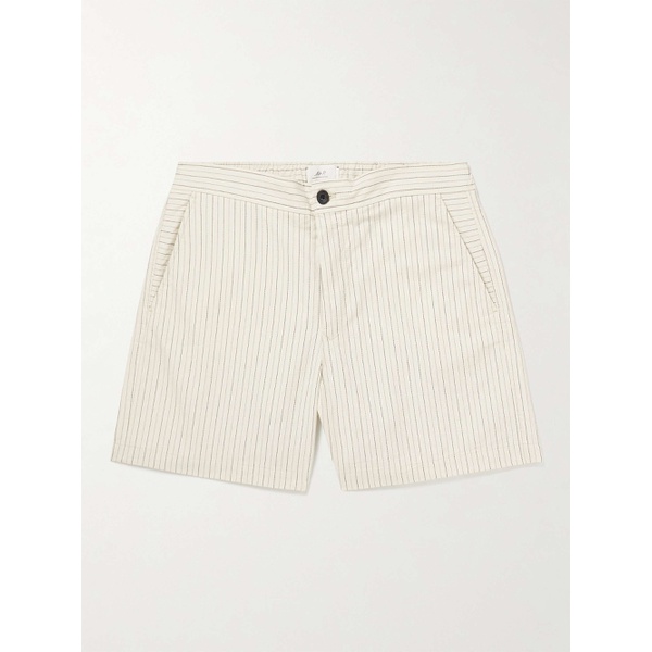  MR P. Pinstriped Cotton-Blend Twill Shorts 33258524072140613