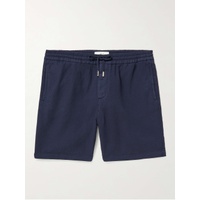 MR P. Straight-Leg Textured Cotton-Dobby Drawstring Shorts 33258524072140614