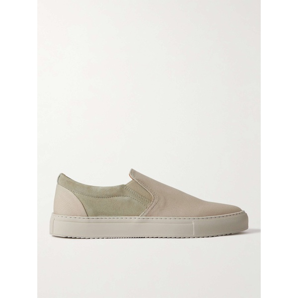  MR P. Larry Canvas and Suede Slip-On Sneakers 1647597300453691