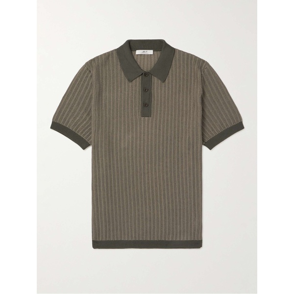  MR P. Crochet-Knit Cotton and Silk-Blend Polo Shirt 1647597307256459