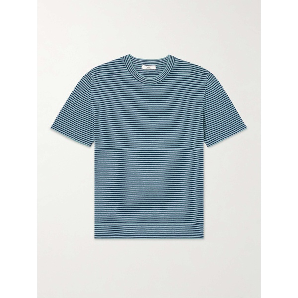  MR P. Striped Cotton and Linen-Blend T-Shirt 1647597307345362