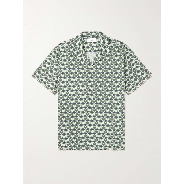  MR P. Stella Camp-Collar Printed Cotton-Poplin Shirt 1647597307476062
