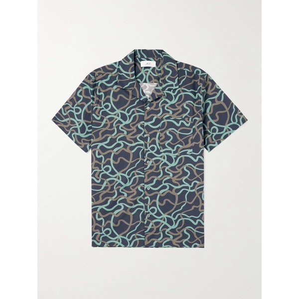  MR P. Stella Camp-Collar Printed Cotton-Poplin Shirt 1647597307476045