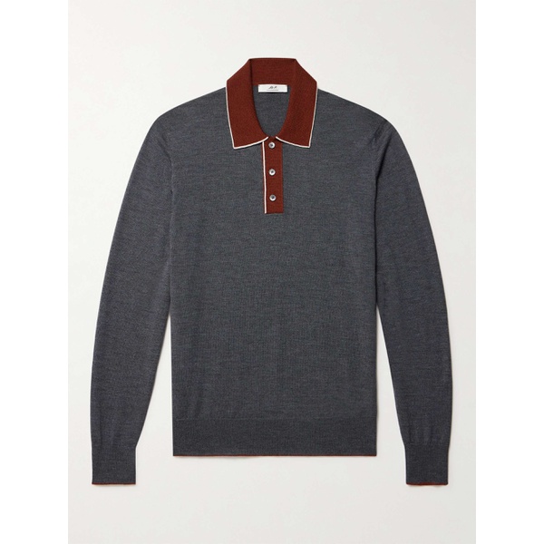  MR P. Colour-Block Merino Wool Polo Shirt 1647597318626986