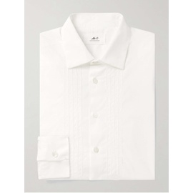 MR P. Cutaway-Collar Embroidered Cotton-Poplin Tuxedo Shirt 1647597324546176