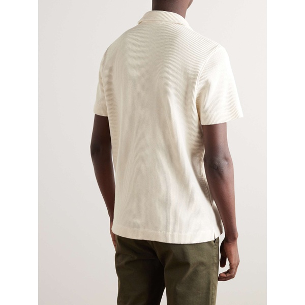  MR P. Waffle-Knit Organic Cotton Polo Shirt 1647597307362638