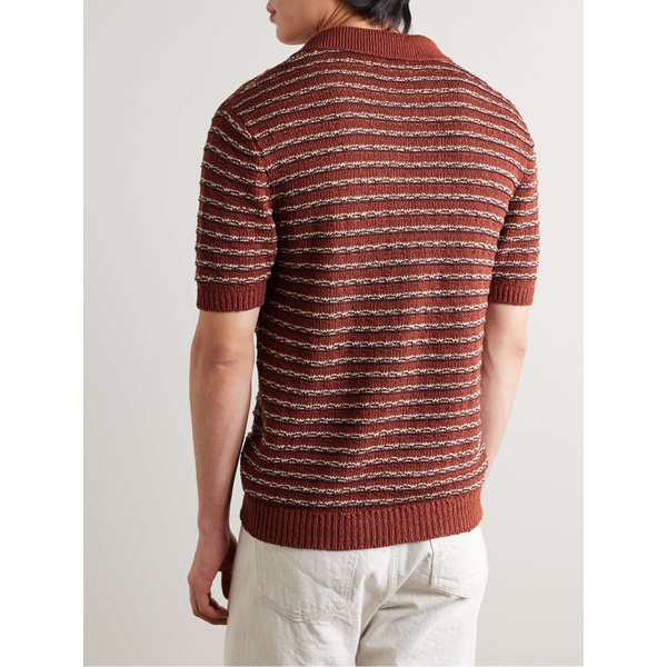  MR P. Textured Linen and Cotton-Blend Polo Shirt 1647597331861495