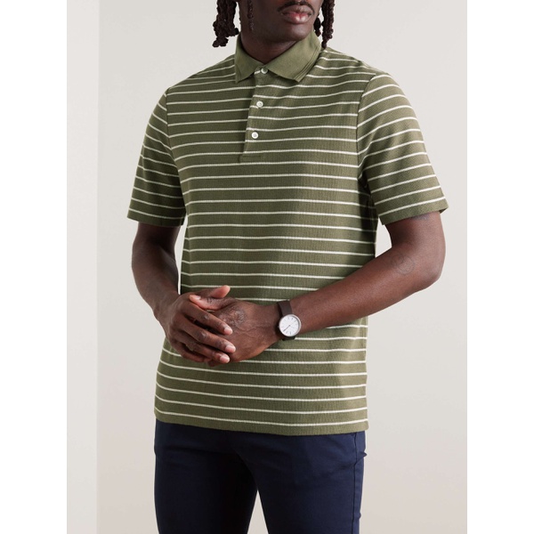 MR P. Golf Striped Organic Cotton-Pique Polo Shirt 1647597331955613