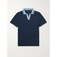 MR P. + G/FORE Golf Striped Logo-Appliqued Pique Polo Shirt 1647597341830231