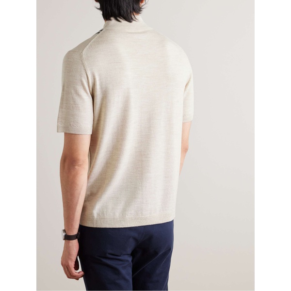  MR P. Golf Striped Merino Wool Polo Shirt 1647597336599288