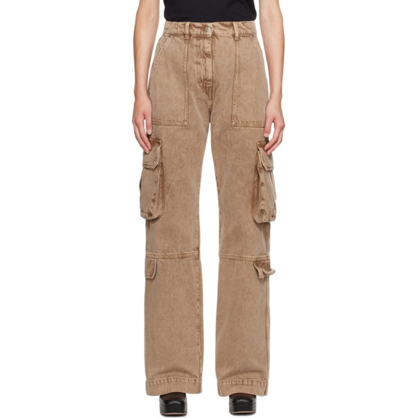  MSGM Brown Pocket Jeans 232443F069002