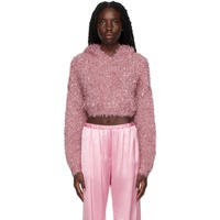 MSGM Pink Sparkle Hoodie 222443F097004