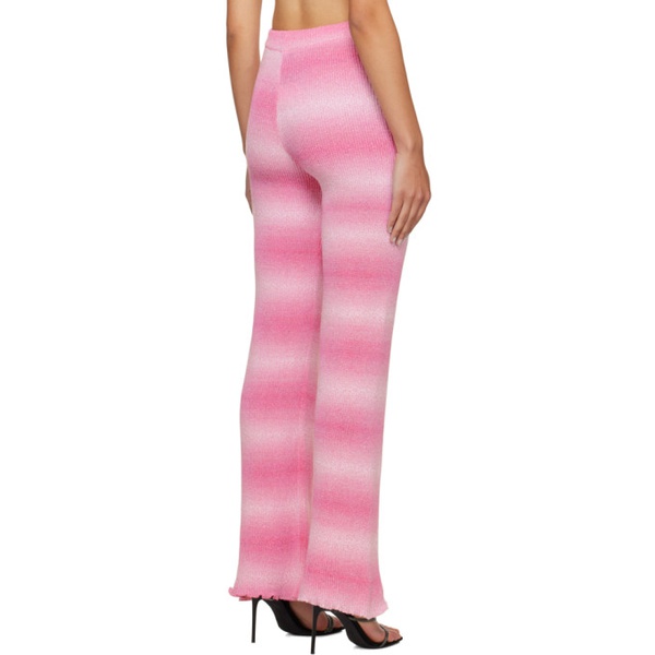  MSGM Pink Gradient Trousers 241443F087002