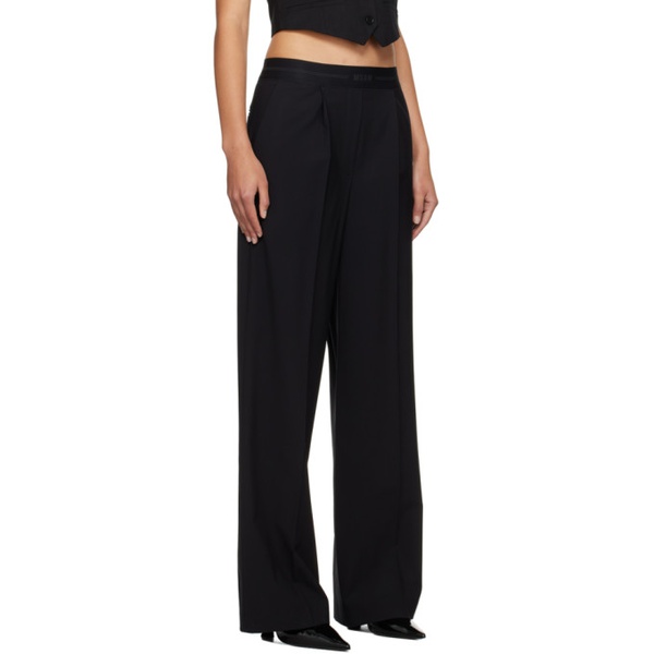  MSGM Black Suiting Trousers 241443F087007