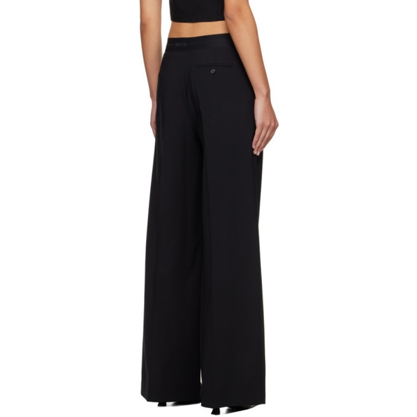  MSGM Black Suiting Trousers 241443F087007