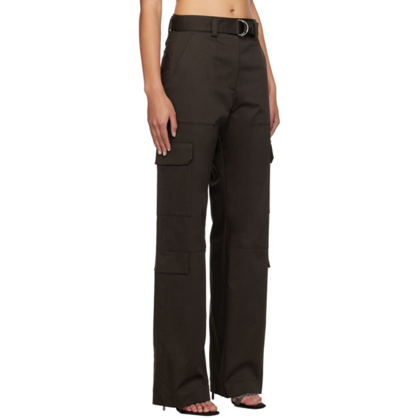  MSGM Brown Tailored Trousers 241443F087009