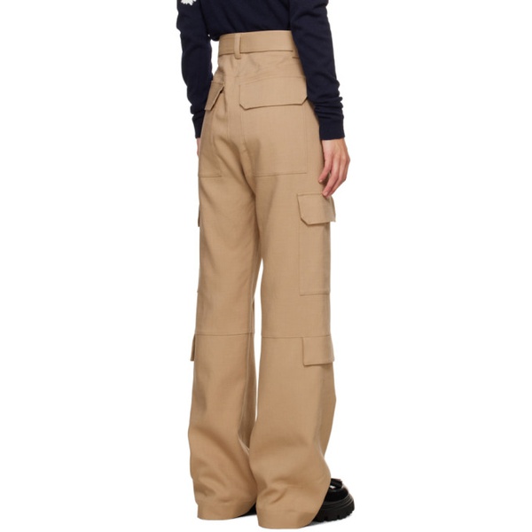  MSGM Tan Cargo Trousers 241443F087010