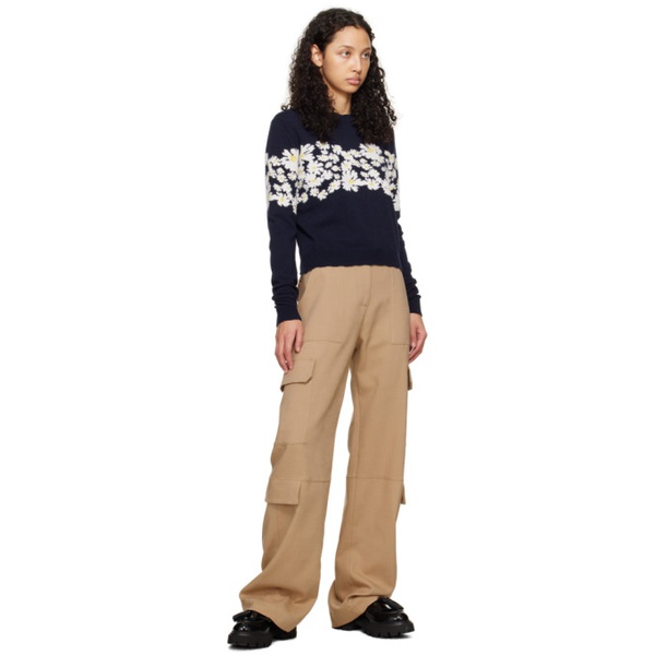  MSGM Tan Cargo Trousers 241443F087010