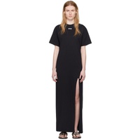 MSGM Black Printed Maxi Dress 241443F055018