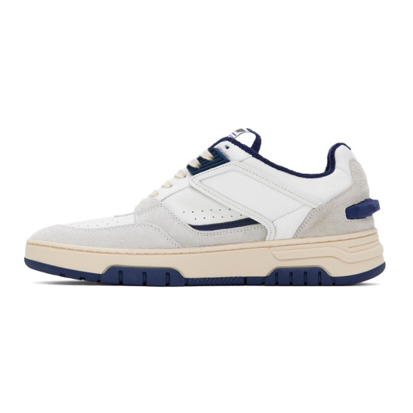  MSGM White & Navy New RCK Sneakers 232443M237000