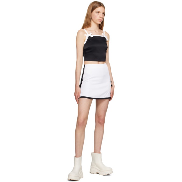  MSGM Black Bow Camisole 231443F111009