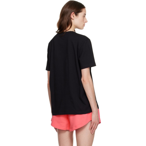  MSGM Black Embroidered T-Shirt 231443F110017