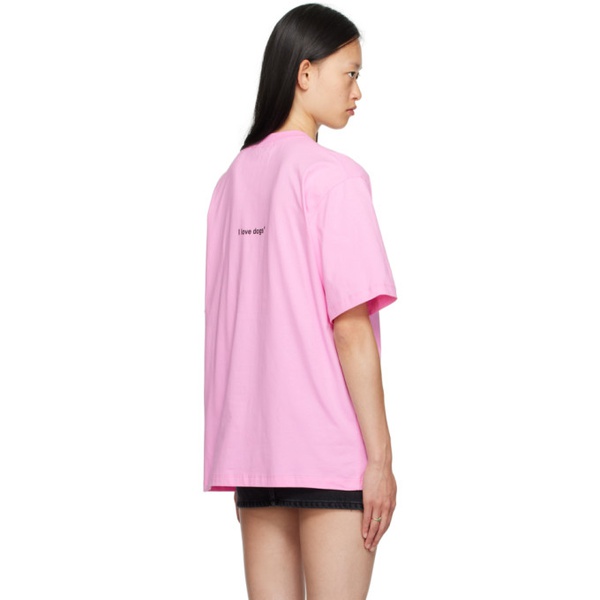  MSGM Pink Puppy Club T-Shirt 232443F110022