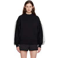 MSGM Black Layered Sweatshirt 231443F098000