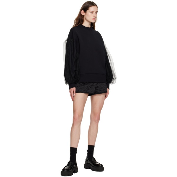  MSGM Black Layered Sweatshirt 231443F098000