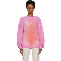 MSGM Pink Tie-Dye Sweater 222443F098000