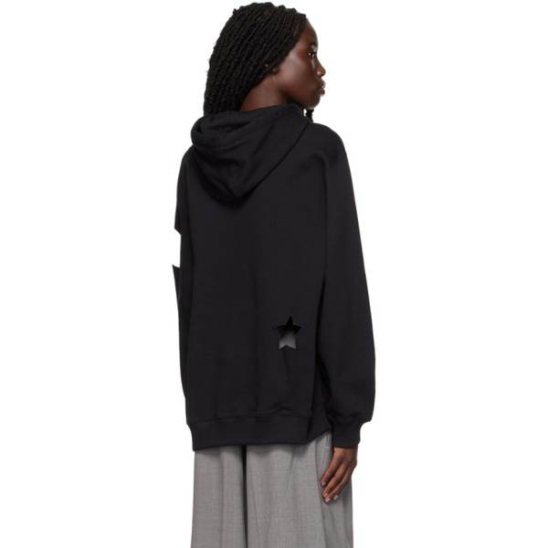  MSGM Black Star Cut Hoodie 222443F097008