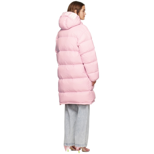  MSGM Pink Oversized Puffer Coat 222443F059005