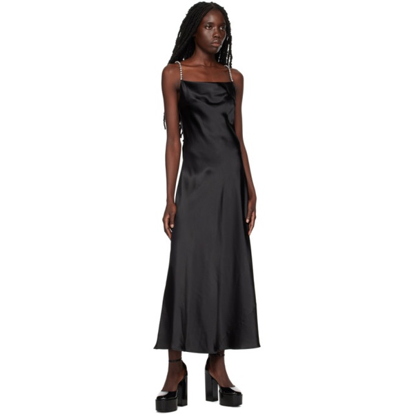  MSGM Black Jewel Straps Dress 222443F055002