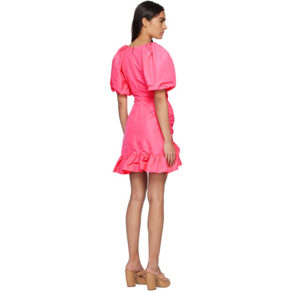  MSGM Pink Ruffled Mini Dress 231443F052008