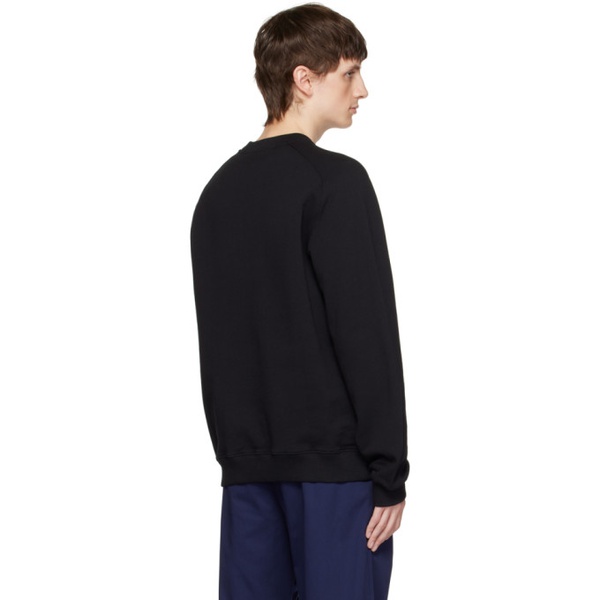  MSGM Black Raglan Sweatshirt 232443M204002