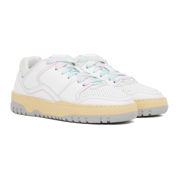  MSGM White & Pink R에트로 ETRO Basketball Sneakers 231443F128001